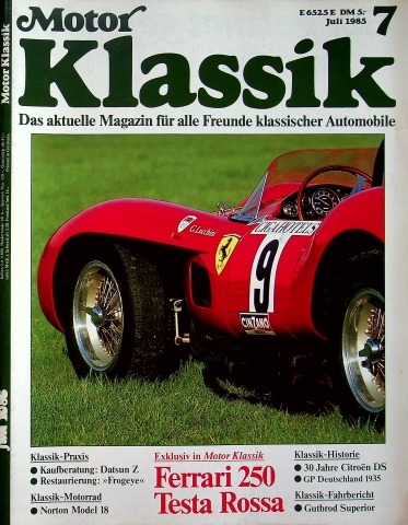 Deckblatt Motor Klassik (07/1985)